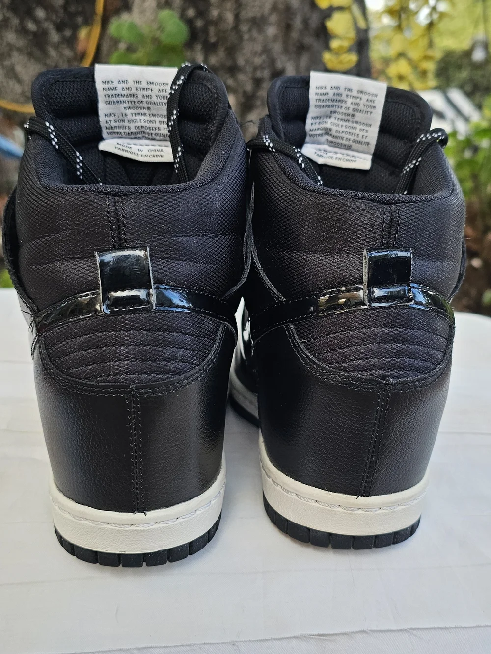 Nike Dunk Sky Hi Essentials Wedge Sneakers with White Midsole